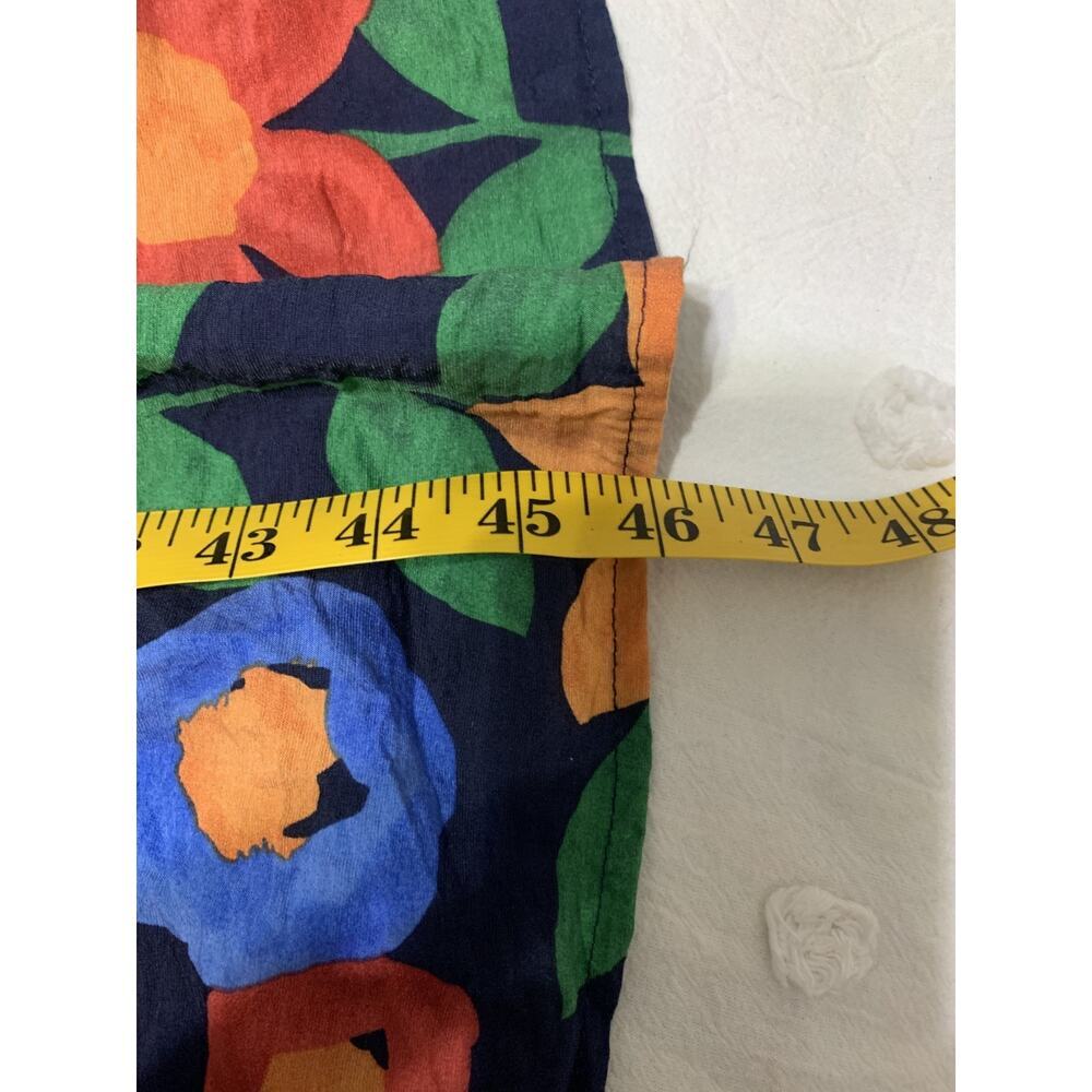 Entro Tropical Floral Maxi Dress V Neck flutter Sleeve S Resort Beachy Vacay - Picture 6 of 12